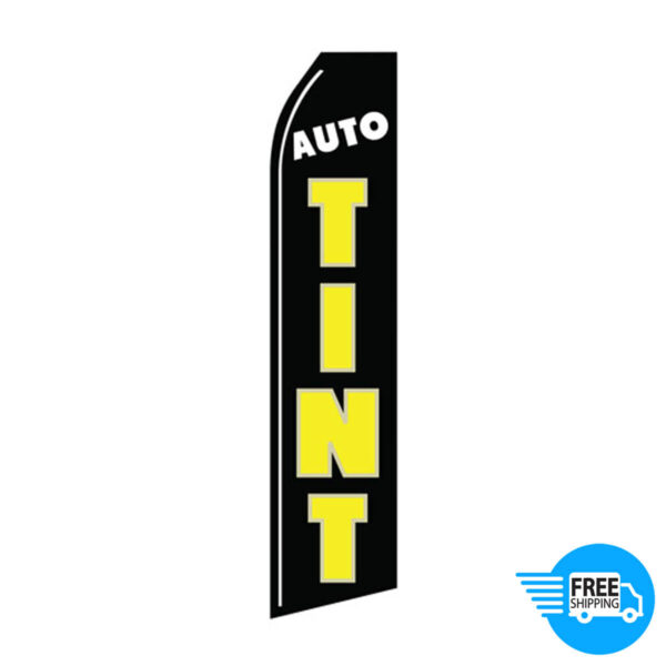 Auto Tint Black Econo Stock Flag